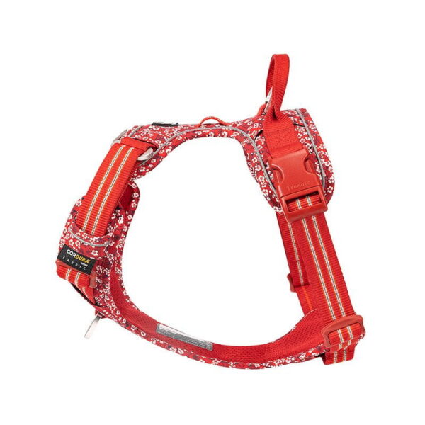 Szelki dla psa Truelove Blossom Premium czerwono-białe