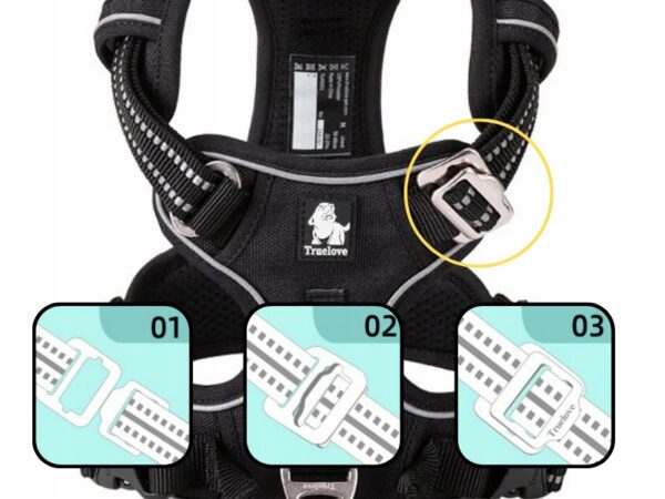 allegro_17473640337_2-3 Szelki guard dla małego psa Truelove Front Line Premium S czarne
